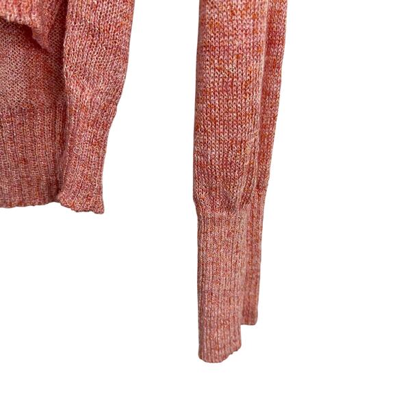 Parker Light Red Deep V Collared Knit Sweater - Picture 7 of 8